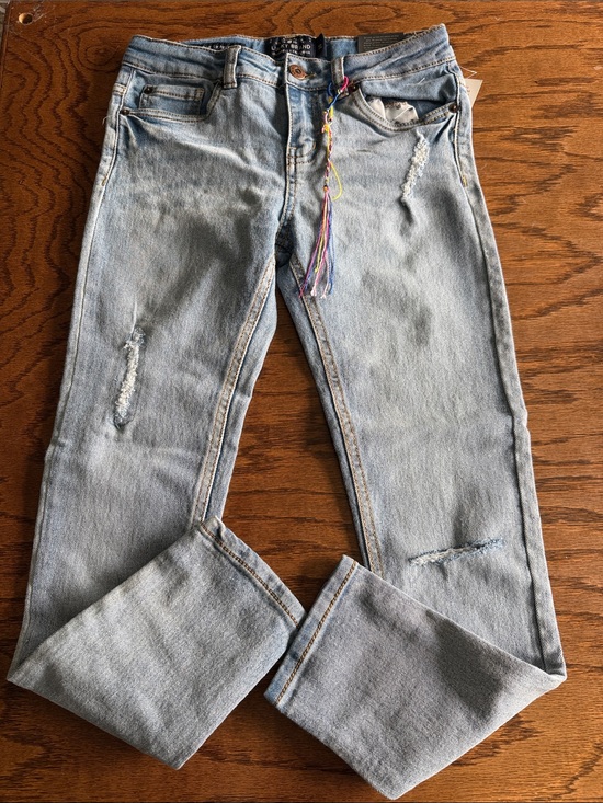 Lucky Brand Other - Lucky Brand Light Blue Kids Jeans with Embroidered Tassel